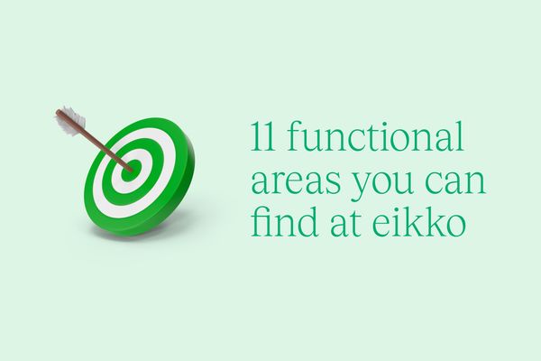 11 functional areas you can find at eikko 🎯